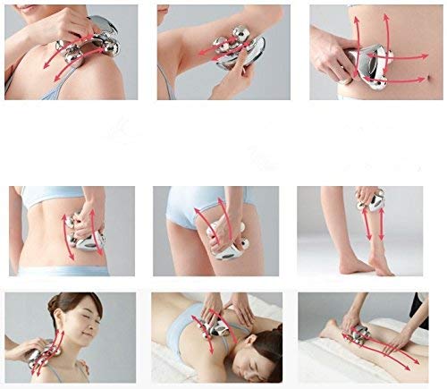 4-Wheel Body Massager – Metal Massage Tool
