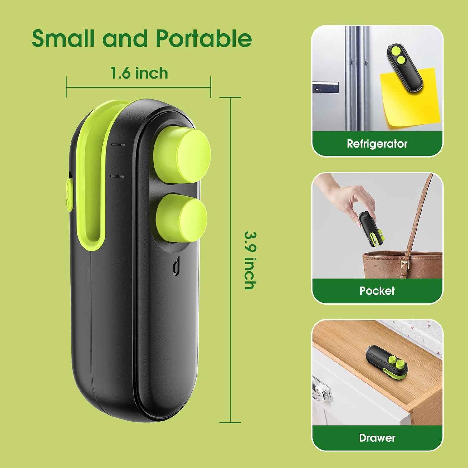2-in-1 USB Heat Sealer & Cutter – Magnetic Tool