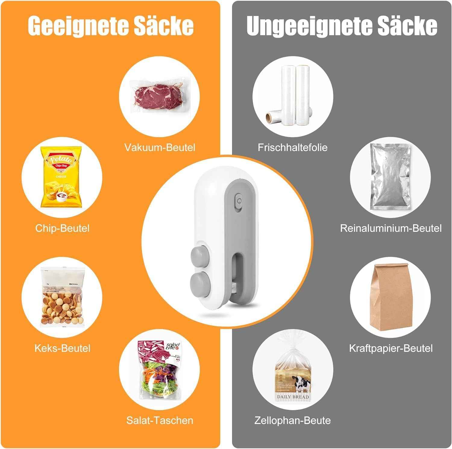 2-in-1 USB Heat Sealer & Cutter – Magnetic Tool