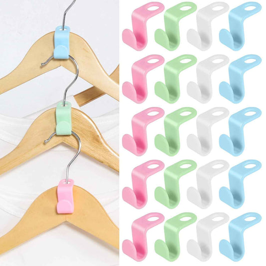 Clothes Hanger Connector Hooks – Space Saver (30 Pcs)