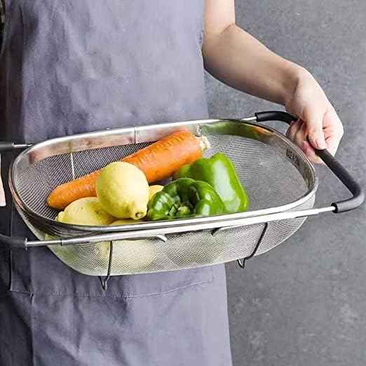 Adjustable Steel Sink Drain Basket – Kitchen Organizer