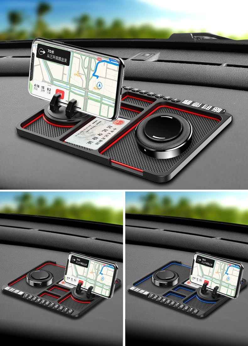 Rotatable Anti-Slip Car Phone Holder Dashboard Mat