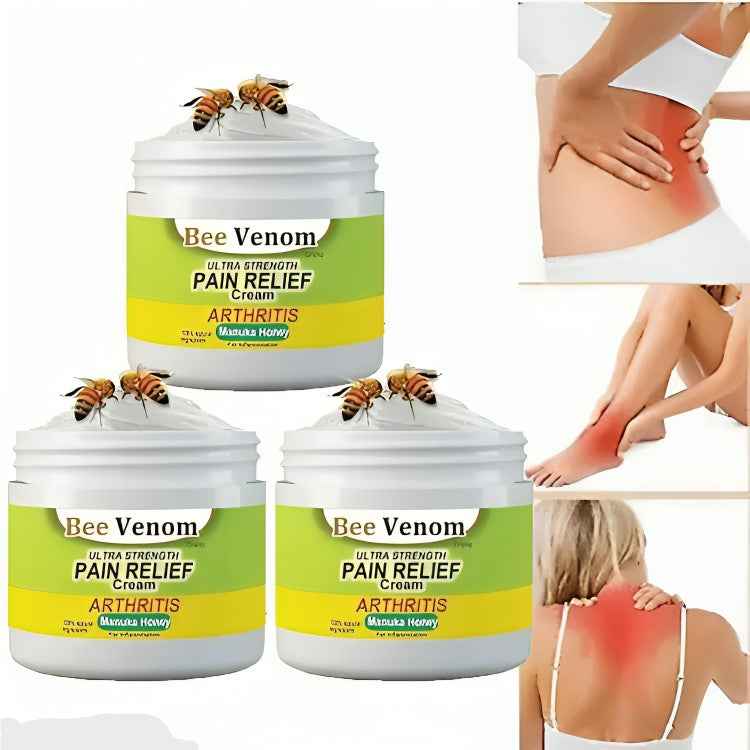 Bee Venom Pain Relief Cream – Joint & Bone Therapy (Pack of 3)