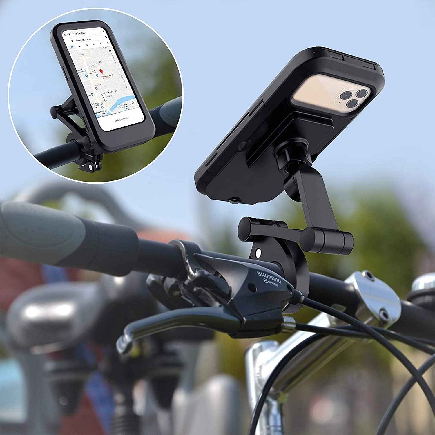 Adjustable Bicycle Phone Holder – Lightweight ABS Mount