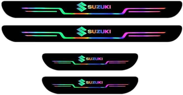 Car Door Entry Guard – Black & Neon (Pack of 4)