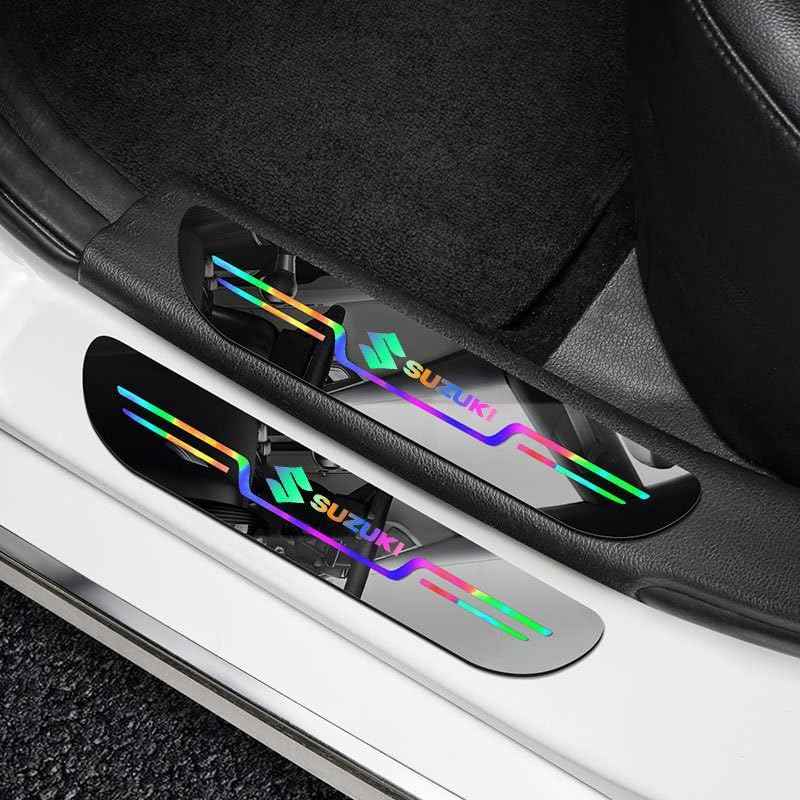 Car Door Entry Guard – Black & Neon (Pack of 4)