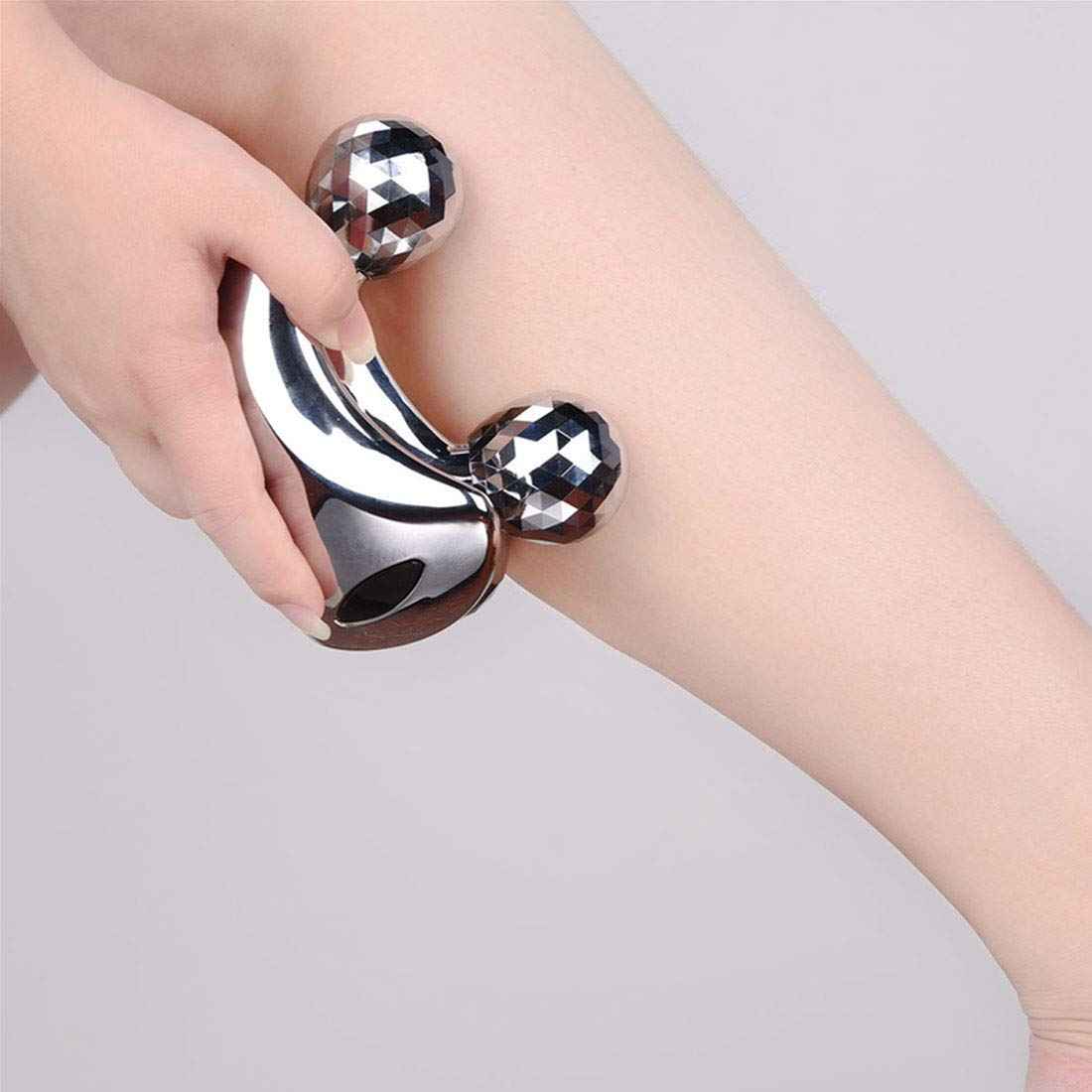 4-Wheel Body Massager – Metal Massage Tool