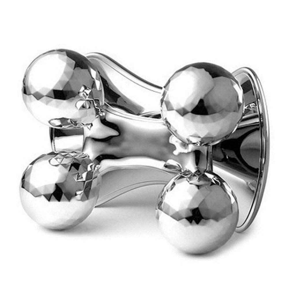4-Wheel Body Massager – Metal Massage Tool