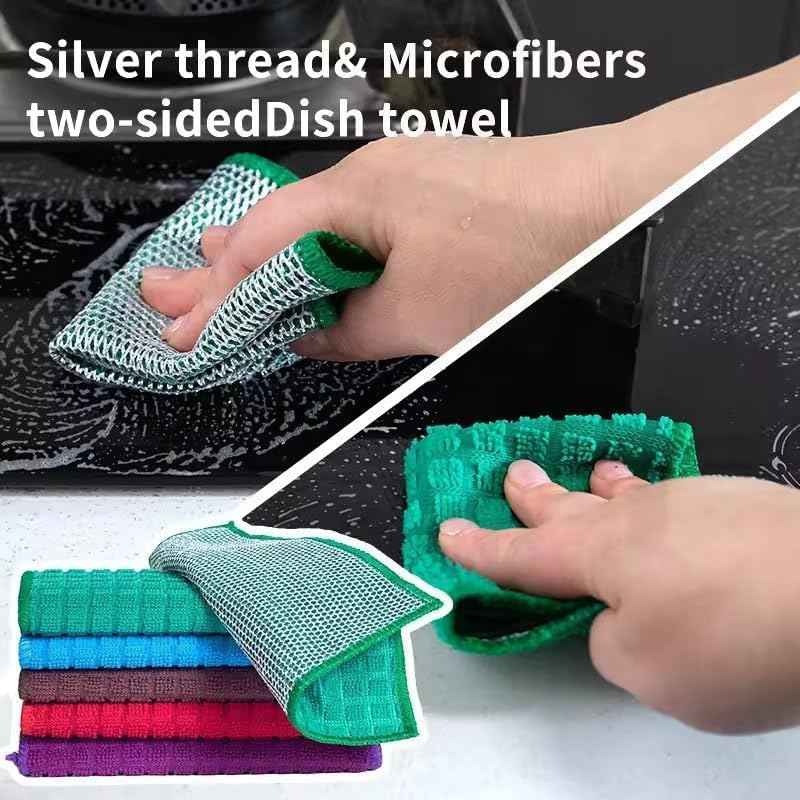 Double-Sided Microfiber Silver Cloth – Pack of 2