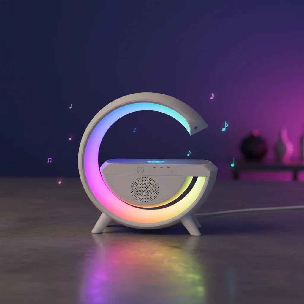 LED G-Shape Lamp Wireless Charger & Speaker