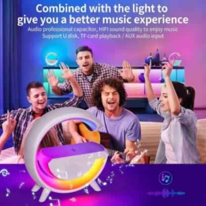 LED G-Shape Lamp Wireless Charger & Speaker