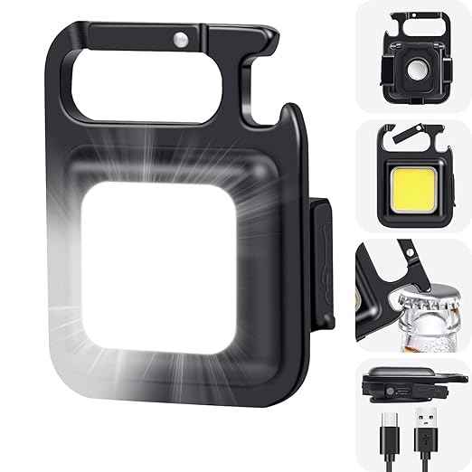 LED Keychain Light with Bottle Opener