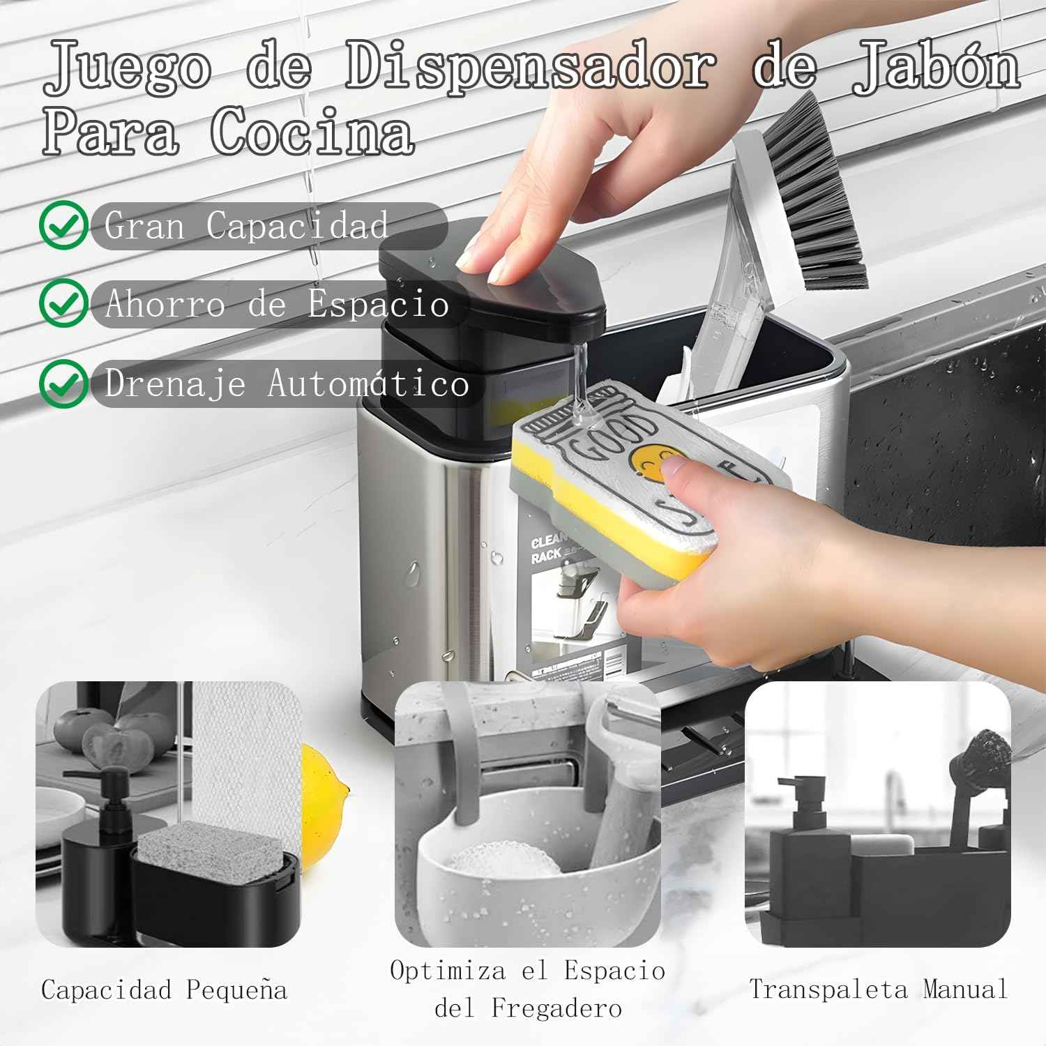 Kitchen Sink Sponge Holder – Organizer Rack