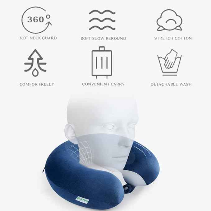 Cute Cartoon Travel Neck Pillow – Kids Comfort Pillow