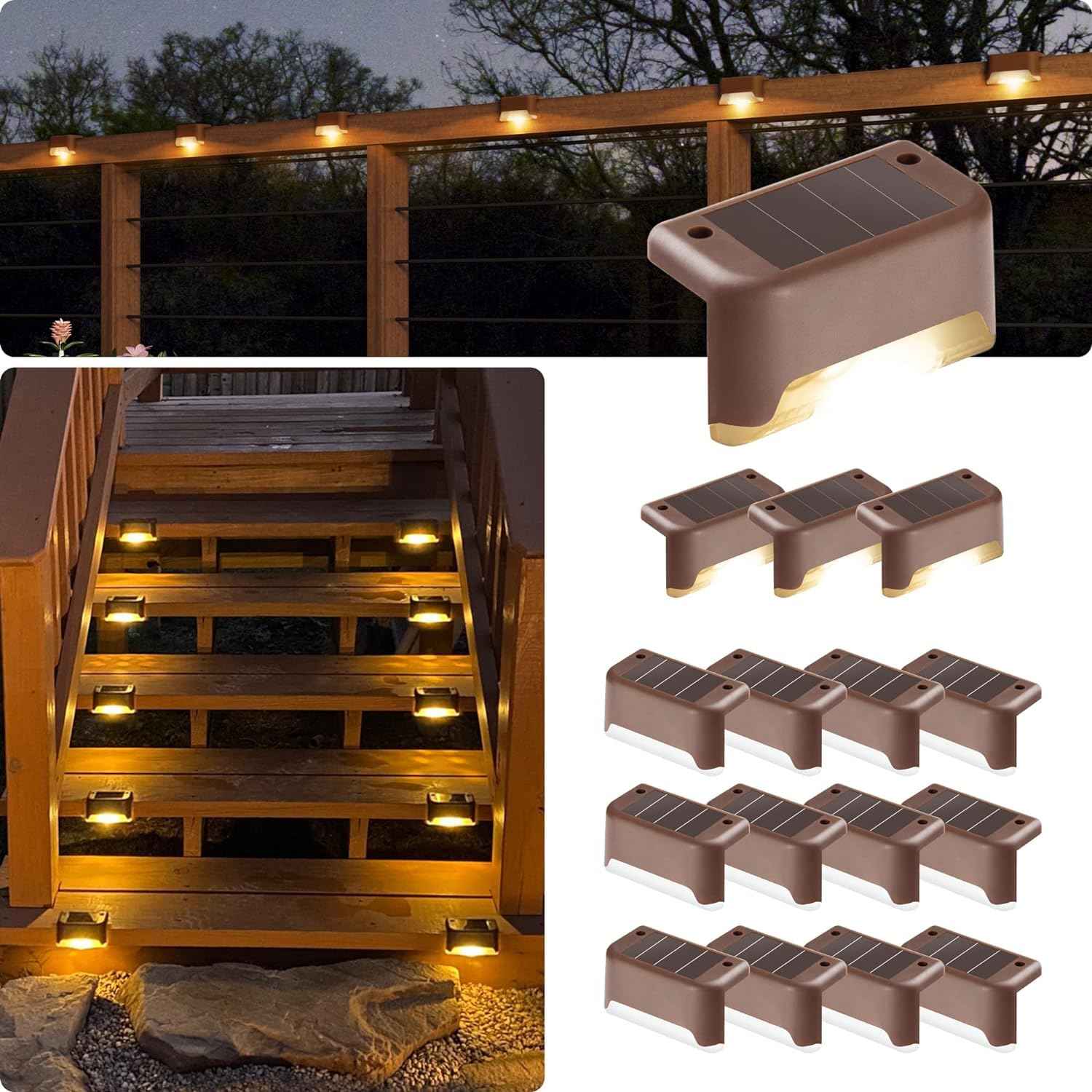 Solar Step Lights – Waterproof LED (Pack of 4)