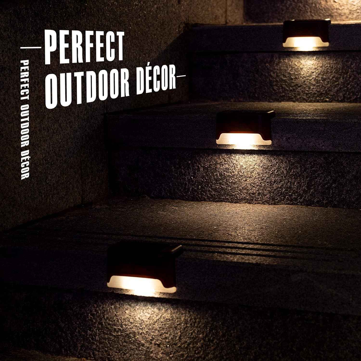 Solar Step Lights – Waterproof LED (Pack of 4)