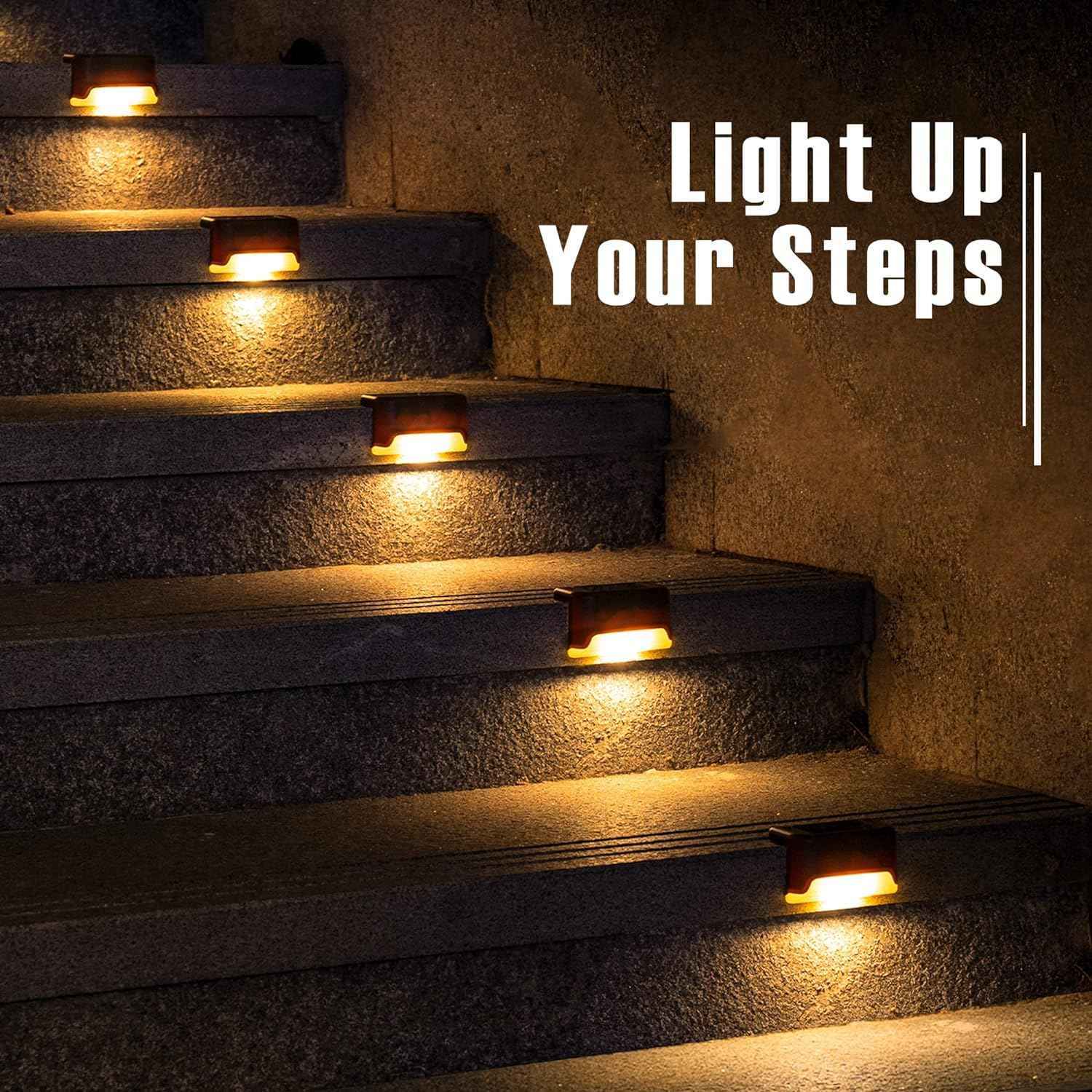 Solar Step Lights – Waterproof LED (Pack of 4)
