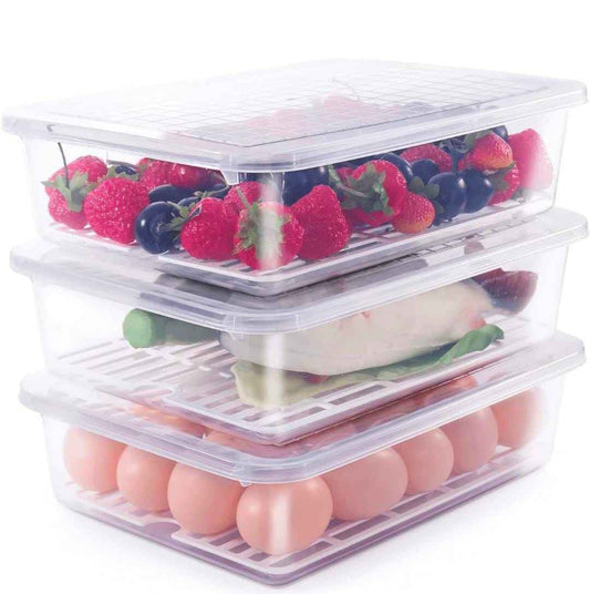 Plastic Food Storage Containers – Pack of 3