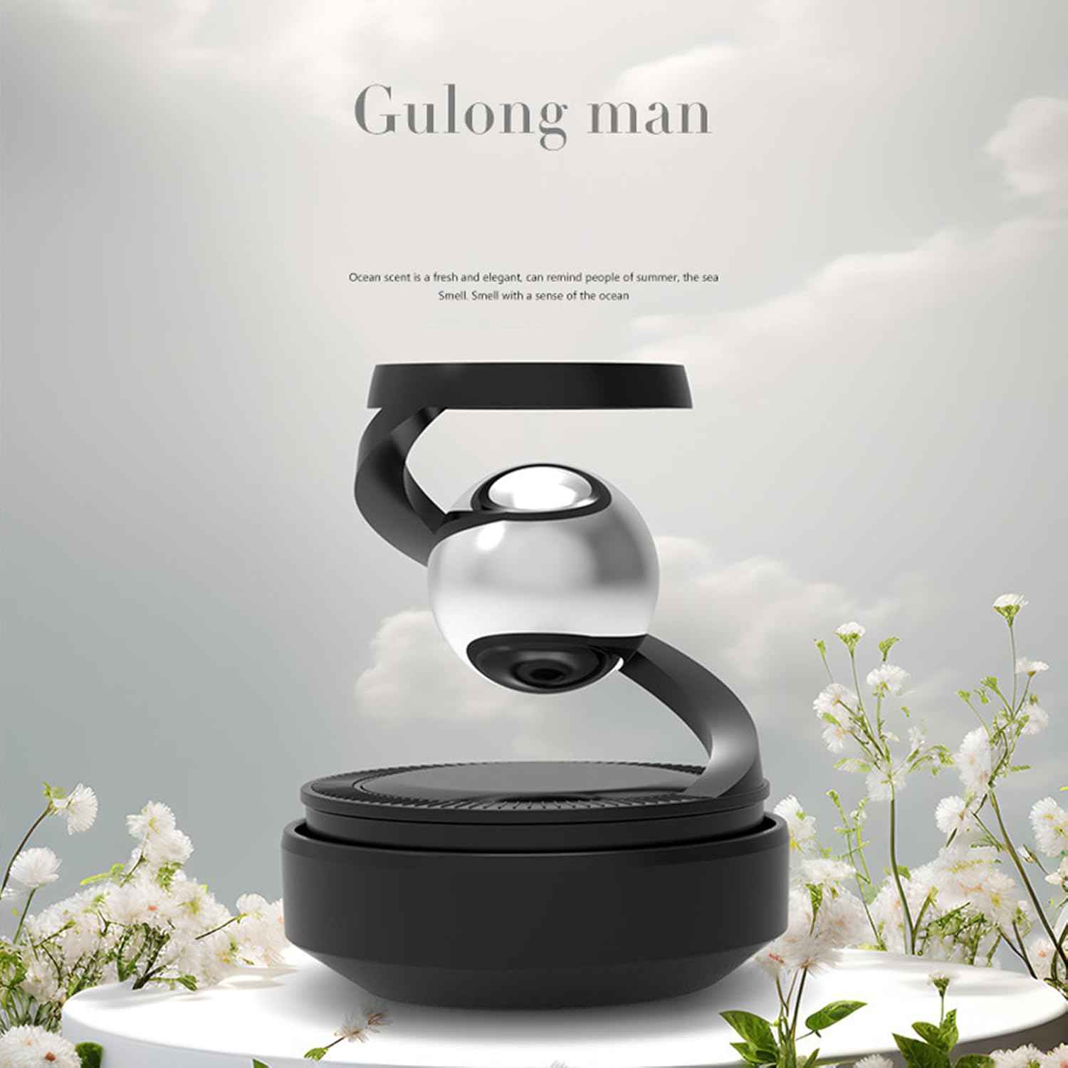 Solar Levitating Ball Car Air Freshener