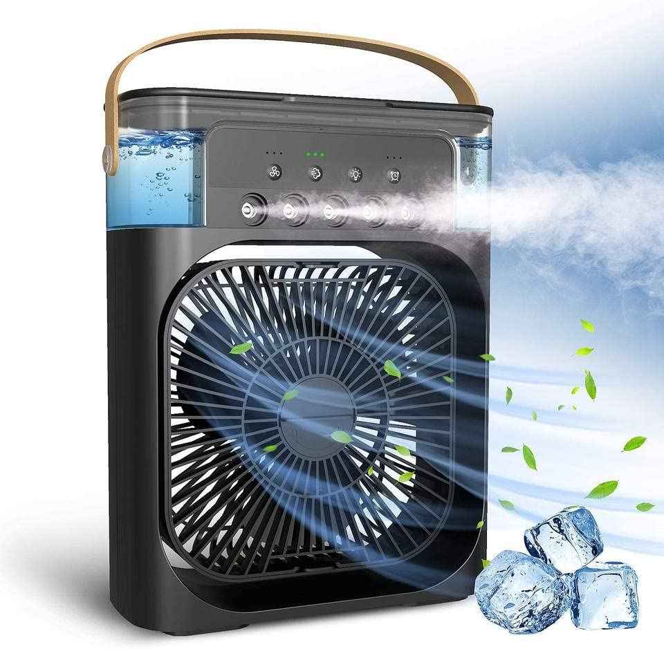 Portable Mini Air Cooler – Humidifier & Mist Fan