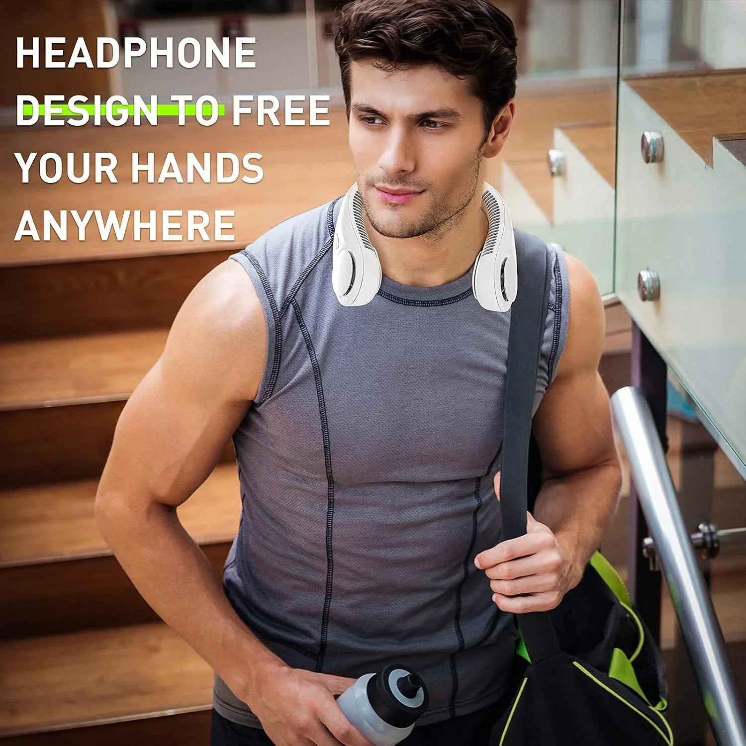 Portable Neck Fan – Hands-Free Bladeless Cooling
