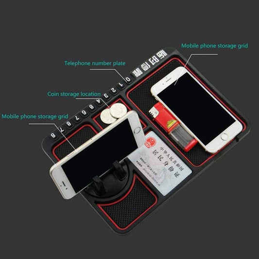 360 Rotating Car Phone Holder & Dashboard Mat