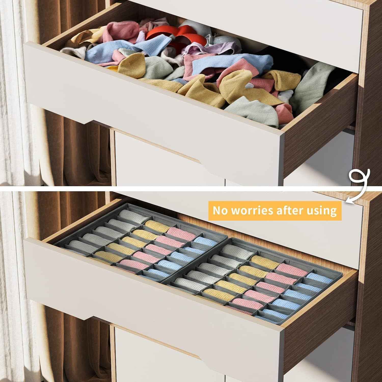Drawer Organizer Dividers – Socks & Underwear