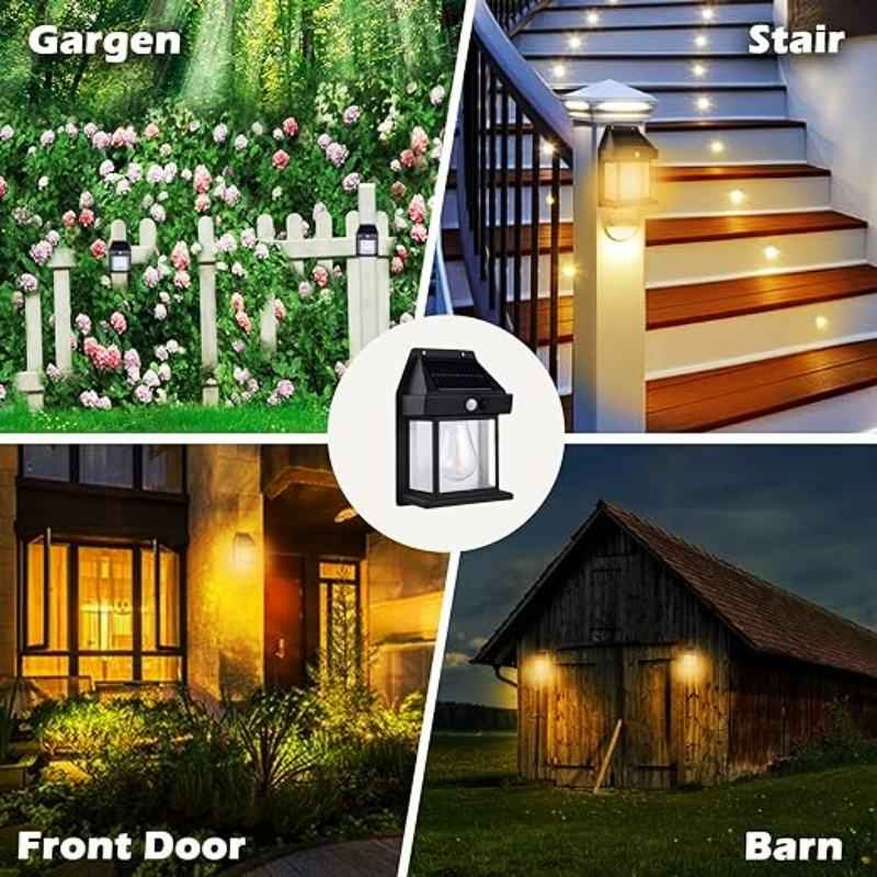 Solar Motion Sensor Wall Lamp – Waterproof Outdoor Light
