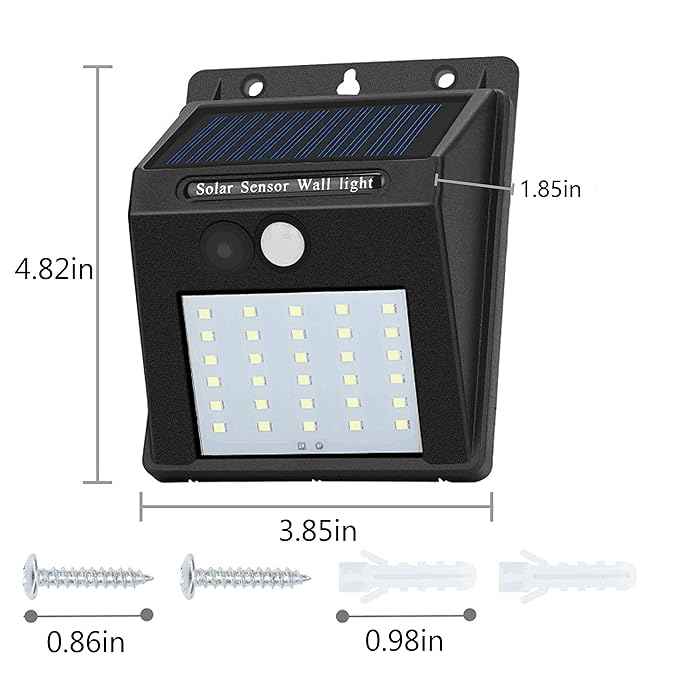 Solar Motion Sensor Lights – Outdoor Waterproof