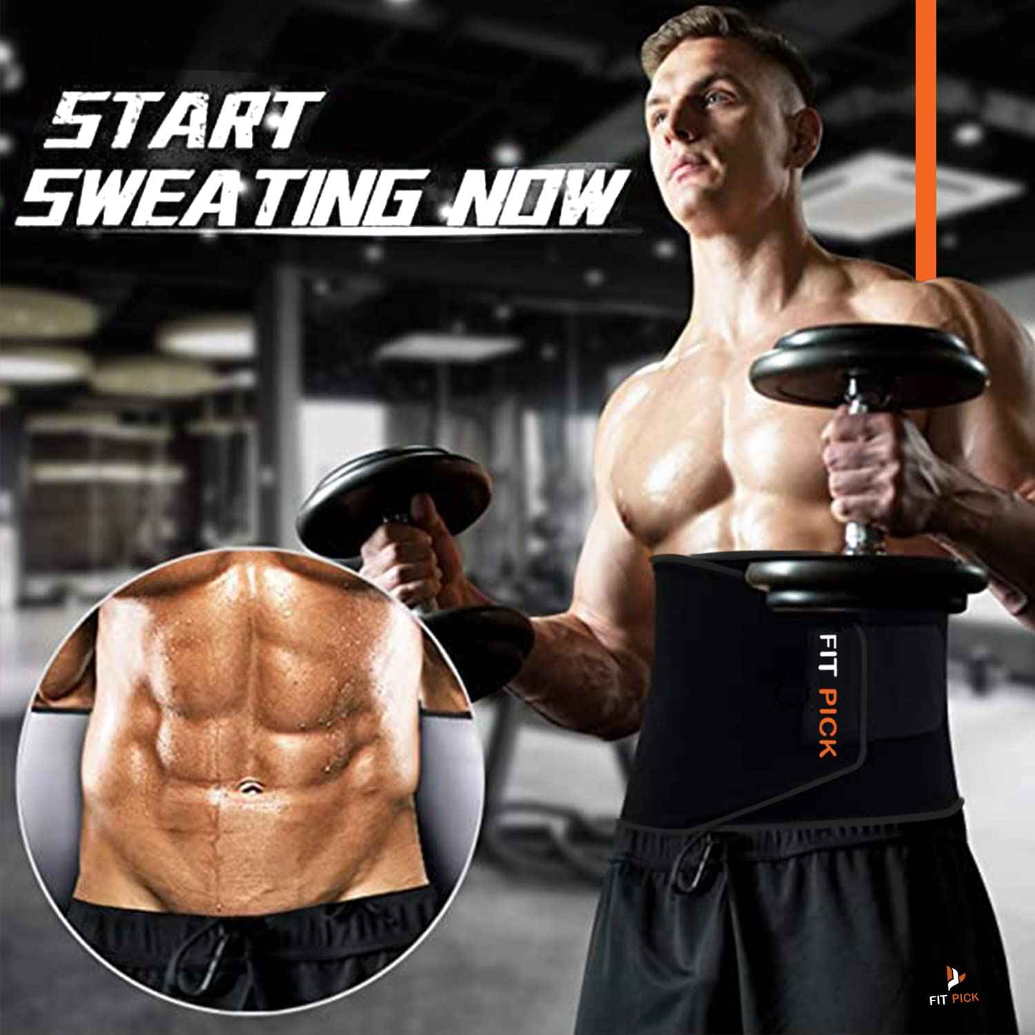 Sweat Belt Waist Trainer for Men & Women